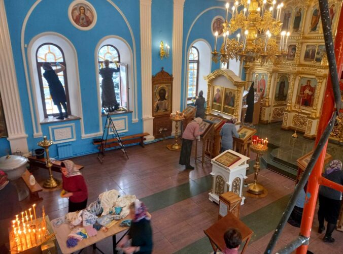 Подготовка к престольному празднику