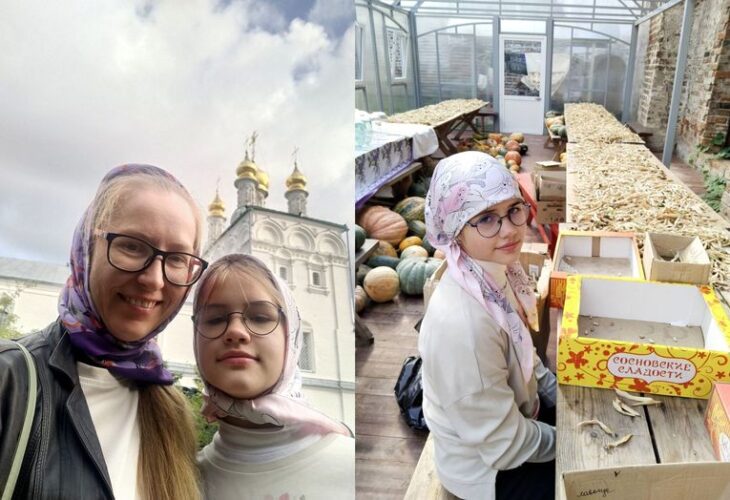 Помощь с уборкой урожая в монастыре