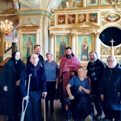 Соборование в храме подопечных с ограниченными возможностями