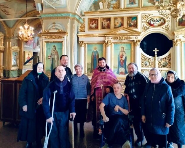 Соборование в храме подопечных с ограниченными возможностями