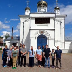 Помощь в монастыре после ливневых дождей